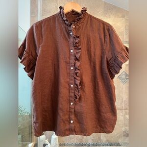 J. Crew Brown Casual Button Down Shirt